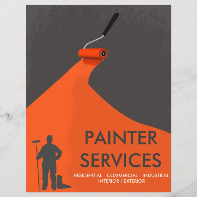 Prospectus 21,6 Cm X 24,94 Cm Professional Painter Flyer (Devant)