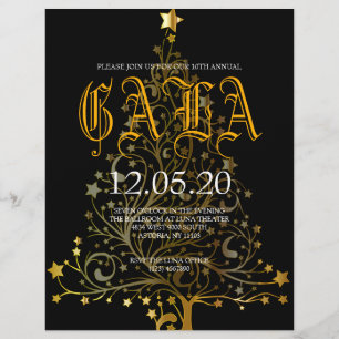 Prospectus 21,6 Cm X 24,94 Cm Profitez Gala New Year Party Flyer