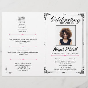 Prospectus 21,6 Cm X 24,94 Cm Programme funéraire   Célébrer Le Voyage   FP0001