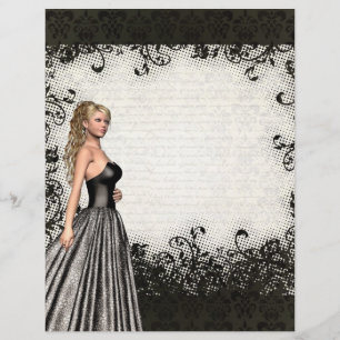 Prospectus 21,6 Cm X 24,94 Cm Prom girl en robe noire