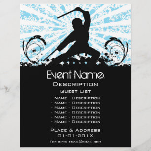 Prospectus 21,6 Cm X 24,94 Cm Promotion d'événement d'arts martiaux