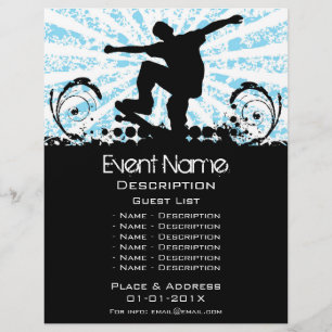 Prospectus 21,6 Cm X 24,94 Cm Promotion d'événements Skateboard