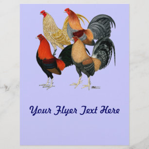 Prospectus 21,6 Cm X 24,94 Cm Quatre gamecocks