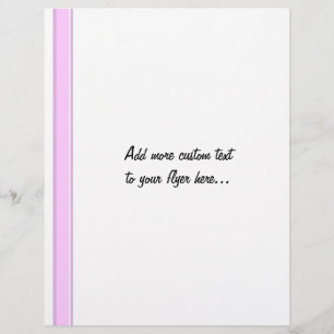 Prospectus 21,6 Cm X 24,94 Cm Rayures roses sur fond blanc