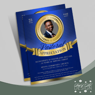 Prospectus 21,6 Cm X 24,94 Cm Reconnaissance de l'appréciation pastorale bleue e