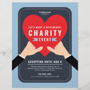 Prospectus 21,6 Cm X 24,94 Cm Red Heart Charity Fundraising Event