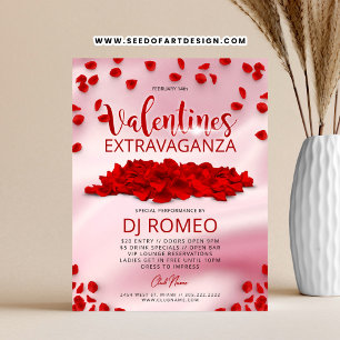 Prospectus 21,6 Cm X 24,94 Cm Red Petals Pink Valentine's Day Extravaganza