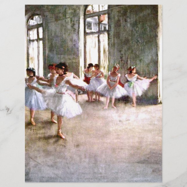 Prospectus 21,6 Cm X 24,94 Cm Répétition de ballet (Devant)