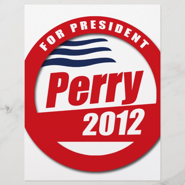 Prospectus 21,6 Cm X 24,94 Cm Rick Perry 2012 (Devant)