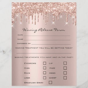 Prospectus 21,6 Cm X 24,94 Cm Rose de libération d'exonération de responsabilité