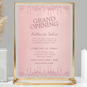 Prospectus 21,6 Cm X 24,94 Cm Rose Gold Parties scintillant Drives Salon Grand O