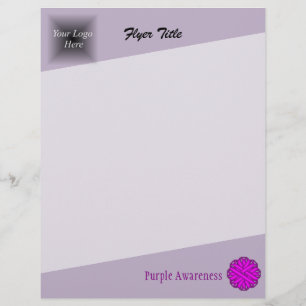 Prospectus 21,6 Cm X 24,94 Cm Ruban de fleurs violettes par Kenneth Yoncich