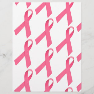 Prospectus 21,6 Cm X 24,94 Cm Ruban de sensibilisation au cancer du sein imprimé