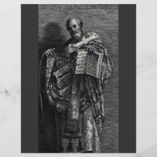 Prospectus 21,6 Cm X 24,94 Cm Saint Athanase d'Alexandrie Pape et Patriarche