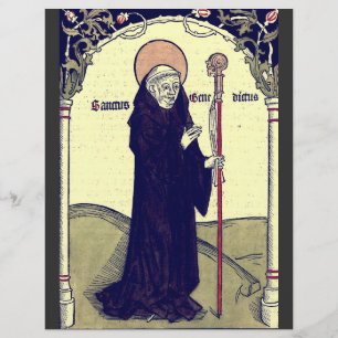 Prospectus 21,6 Cm X 24,94 Cm Saint Benoît de Nursie Père du monachisme