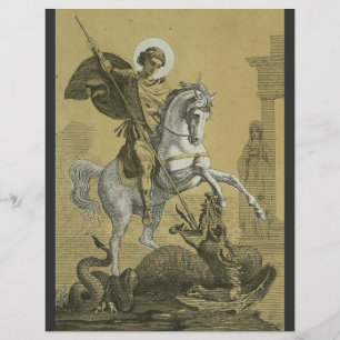 Prospectus 21,6 Cm X 24,94 Cm Saint George Patron d'Angleterre