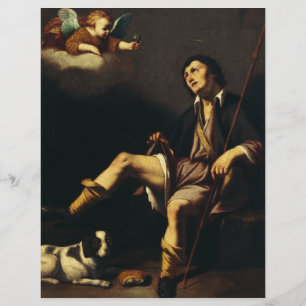 Prospectus 21,6 Cm X 24,94 Cm Saint Roch et l'Ange par Guy François