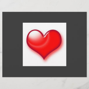 Prospectus 21,6 Cm X 24,94 Cm Saint Valentin Coeur rouge