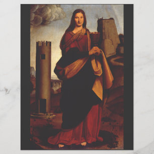 Prospectus 21,6 Cm X 24,94 Cm Sainte-Barbe par Giovanni Antonio Boltraffio