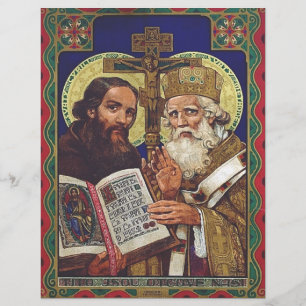 Prospectus 21,6 Cm X 24,94 Cm Saints Cyrille et Méthode patrons de l'Europe