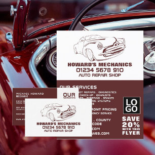 Prospectus 21,6 Cm X 24,94 Cm Sangria classique, mécanique automobile/réparation