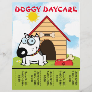 Prospectus 21,6 Cm X 24,94 Cm Soins de jour Doggy Cartoon Promotion