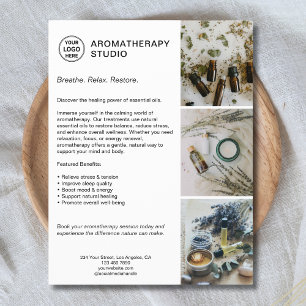 Prospectus 21,6 Cm X 24,94 Cm Spa d'aromathérapie Logo sur mesure Promotions Bus