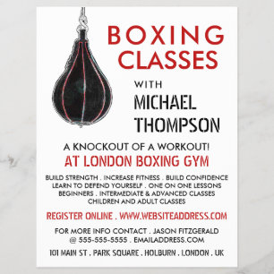 Prospectus 21,6 Cm X 24,94 Cm Speed Ball, Boxe Classe Advert Flyer