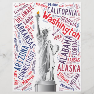 Prospectus 21,6 Cm X 24,94 Cm Statue de la Liberté