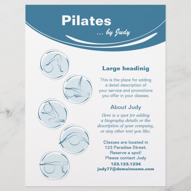 Prospectus 21,6 Cm X 24,94 Cm Studio Pilates (Devant)