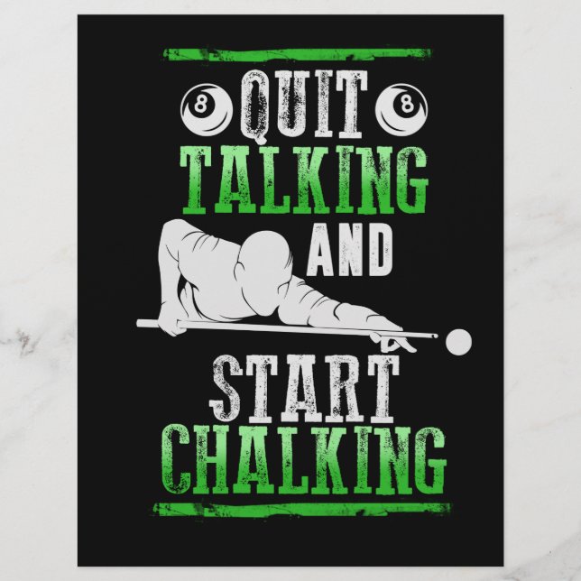 Prospectus 21,6 Cm X 24,94 Cm Style Billard (Devant)