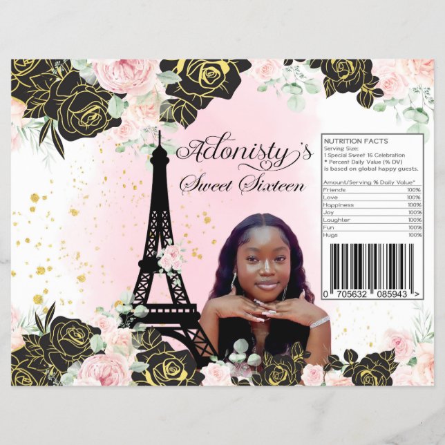 Prospectus 21,6 Cm X 24,94 Cm Sweet sixteen 16 plaquettes emballage sac, Paris. (Devant)