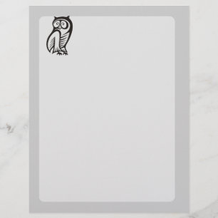 Prospectus 21,6 Cm X 24,94 Cm Symbole hibou noir