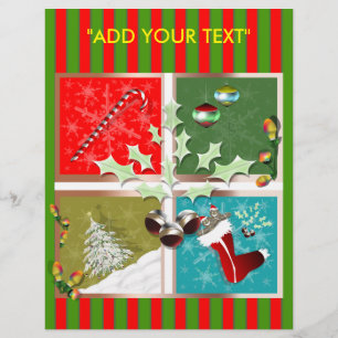 Prospectus 21,6 Cm X 24,94 Cm Symboles du prospectus de Noël