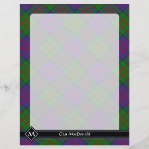 Prospectus 21,6 Cm X 24,94 Cm Tartan Flyer Clan MacDonald
