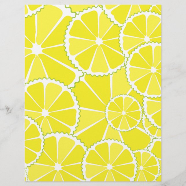 Prospectus 21,6 Cm X 24,94 Cm Tranches de citron (Devant)