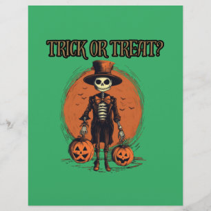 Prospectus 21,6 Cm X 24,94 Cm Trick ou régal ? happy halloween, design citrouill