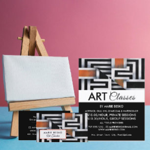 Prospectus 21,6 Cm X 24,94 Cm Trippy Maze Motif, Classe Art Publicité