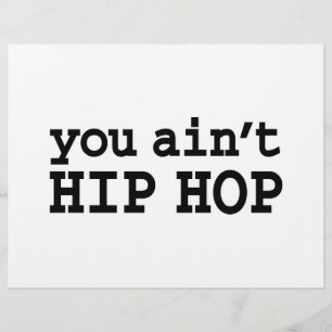 Prospectus 21,6 Cm X 24,94 Cm tu n'es pas HIP HOP