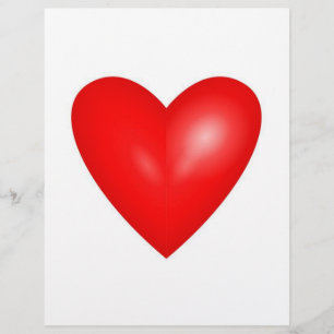 Prospectus 21,6 Cm X 24,94 Cm Valentine Red Heart Mariage