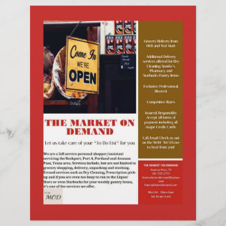 Prospectus 21,6 Cm X 24,94 Cm Venez Nous sommes ouverts