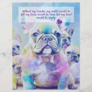 Prospectus 21,6 Cm X 24,94 Cm Vente de flyers de design de chiots français