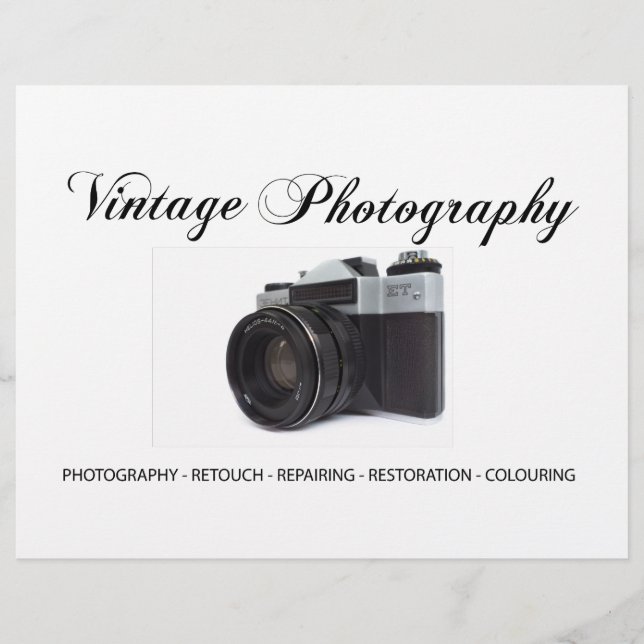 Prospectus 21,6 Cm X 24,94 Cm Vieux appareil (Devant)