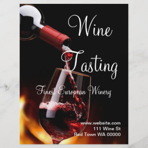 Prospectus 21,6 Cm X 24,94 Cm Vin Dégustation vinicole Circulaire Invitation