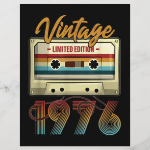 Prospectus 21,6 Cm X 24,94 Cm Vintage 1976 cassette de 45e anniversaire Annivers