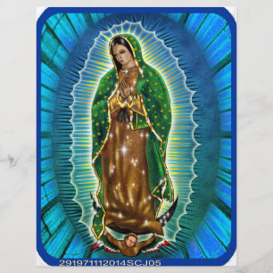 PROSPECTUS 21,6 CM X 24,94 CM VIRGEN MARIA DE GUADALUPE PRODUITS PERSONNALISABLE