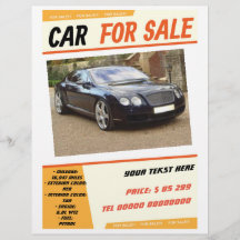 Votre voiture à vendre flyer