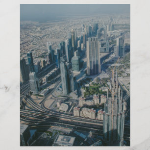 Prospectus 21,6 Cm X 24,94 Cm Vue de Burj Khalifa, Dubaï