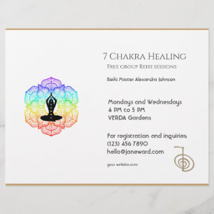 Prospectus 21,6 Cm X 24,94 Cm White Chakra Energy Healer Photo Reiki Horizontal
