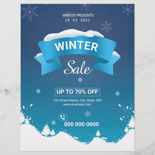 Prospectus 21,6 Cm X 24,94 Cm Winter (Devant)
